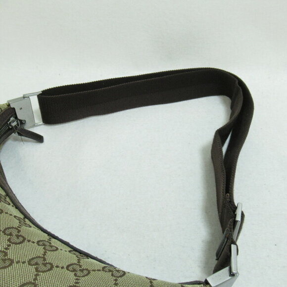 Gucci Black Bag Shoulder Beige Canvas GG - Picture 8 of 10